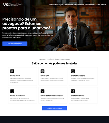 Modelo Landing Page Advogado 02